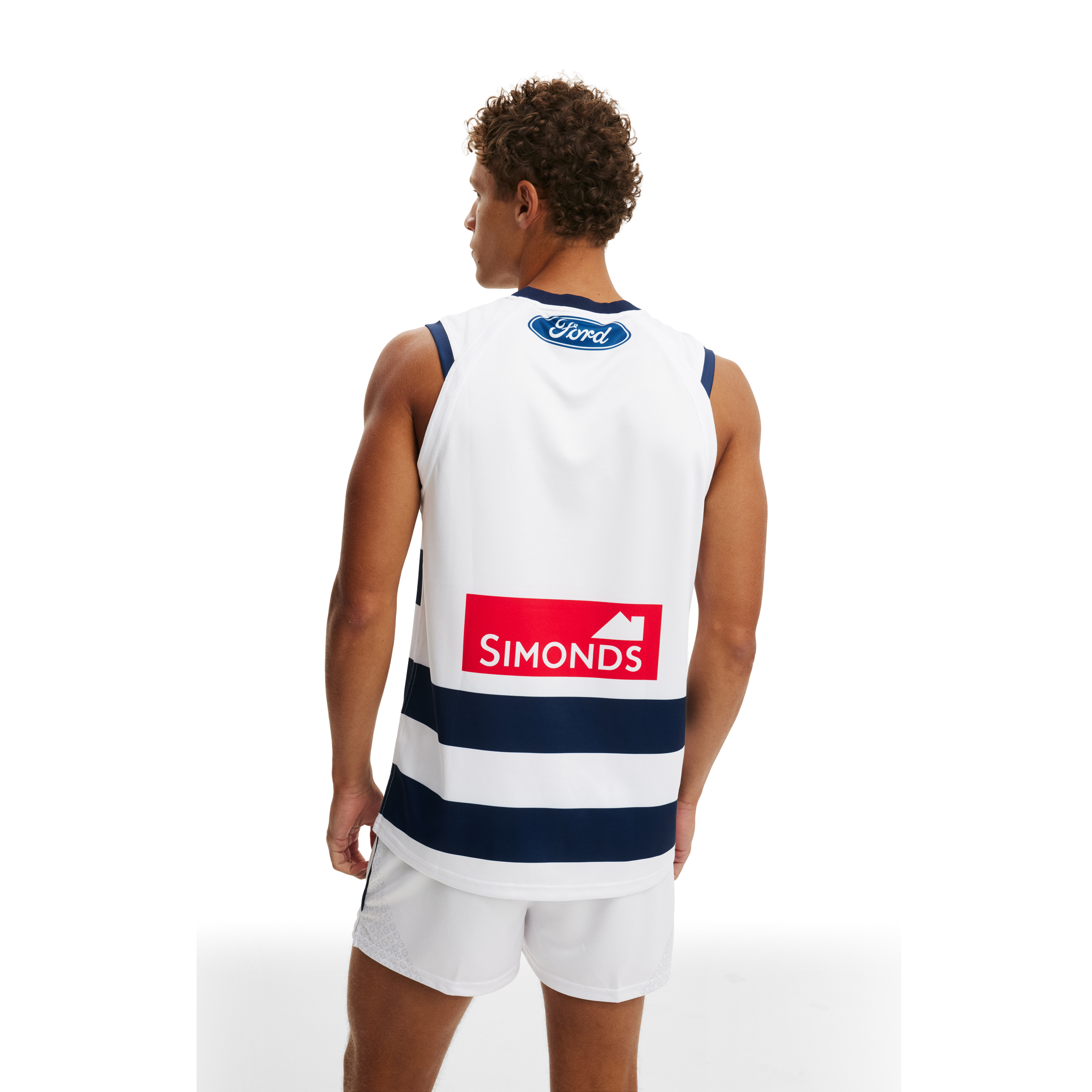 Bleacher Athletic Mens AFL Geelong Cats 2026 Retail Home Guernsey